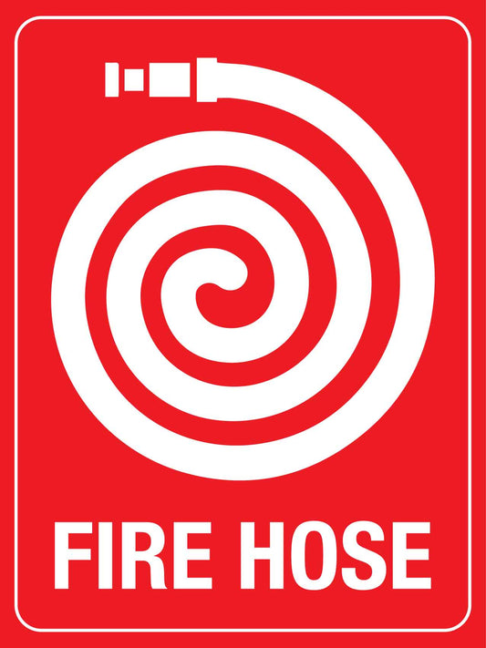 Fire Hose Symbol Sign - New Signs