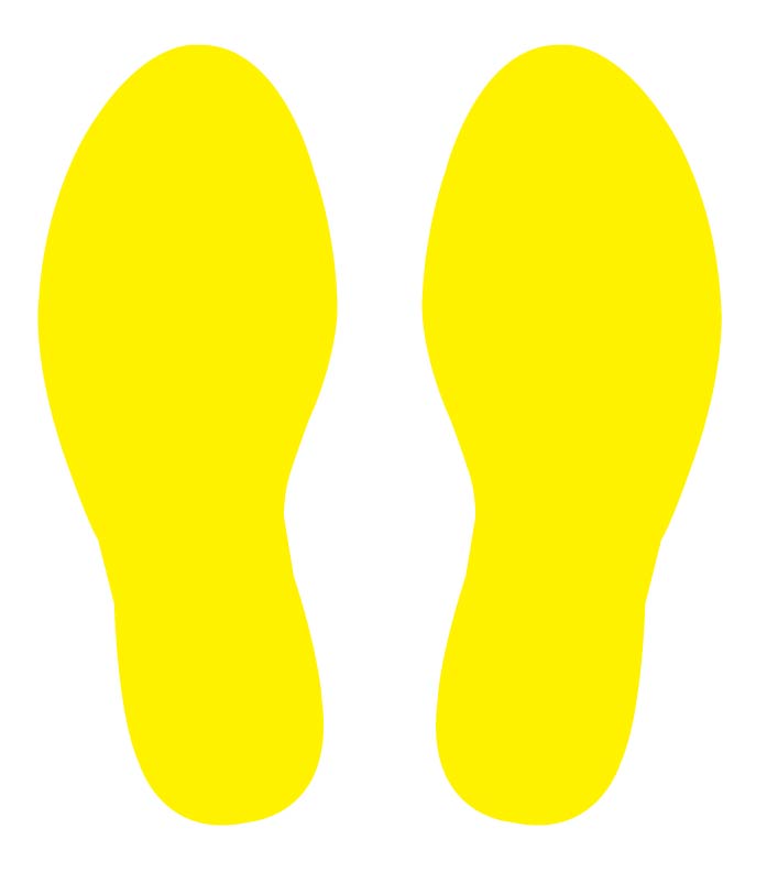Footprint Floor Stickers - Anti Slip - New Signs