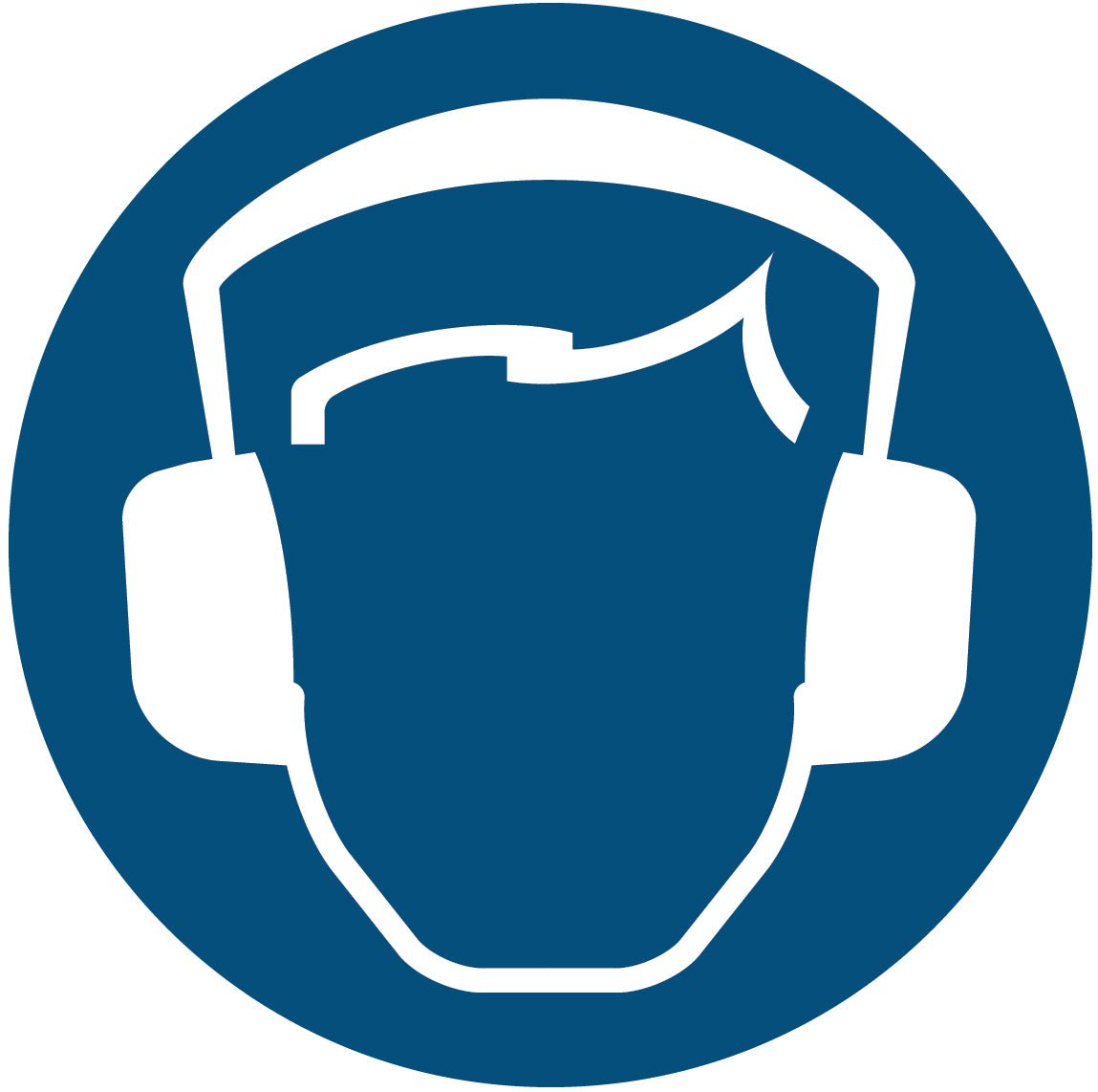 Hearing Protection Symbol Decal - New Signs