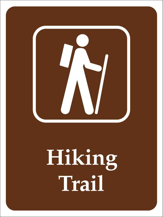 Hiking Trail Campground Sign - New Signs