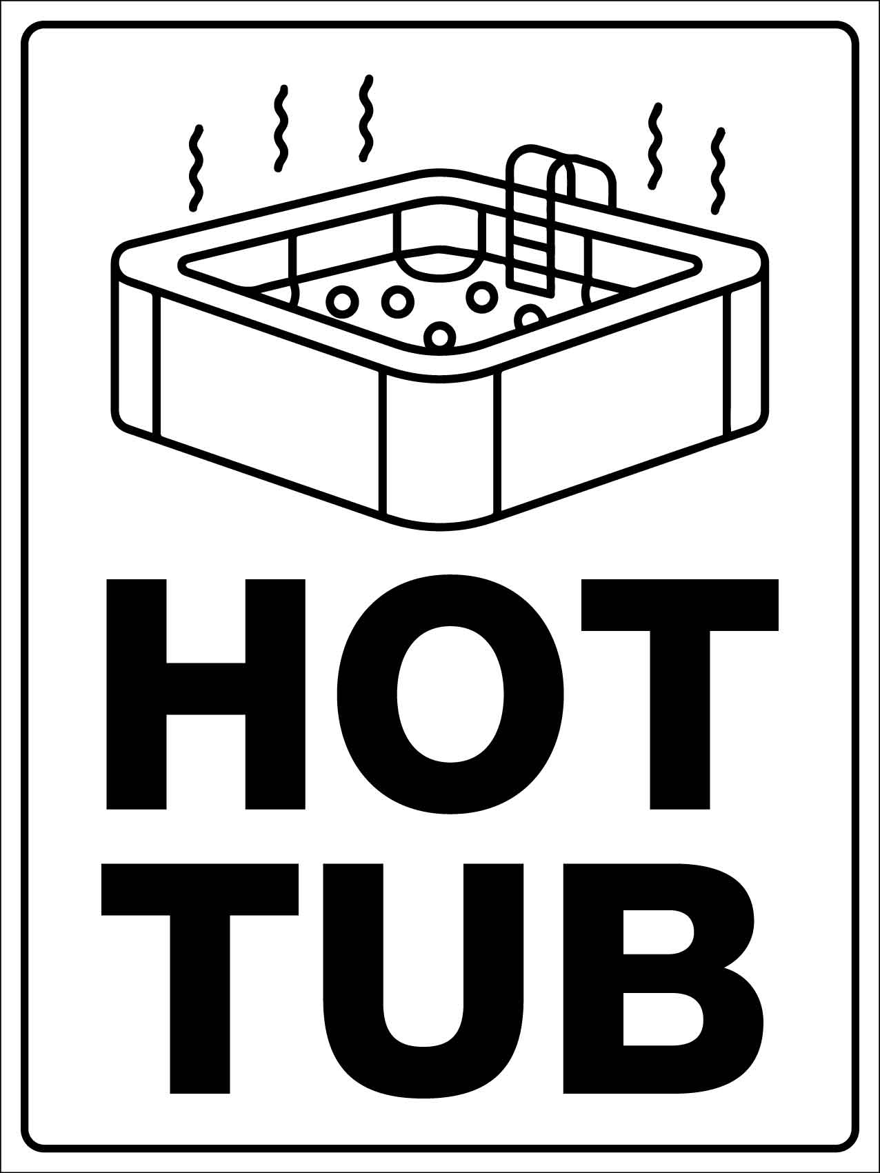 Hot Tub Sign - New Signs