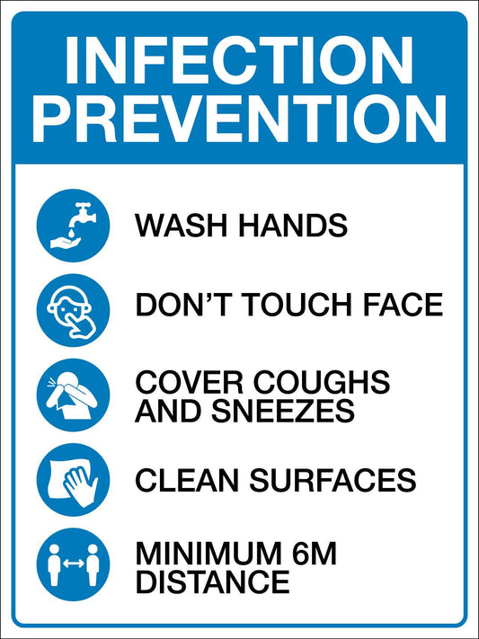 Infection Prevention Sign - New Signs