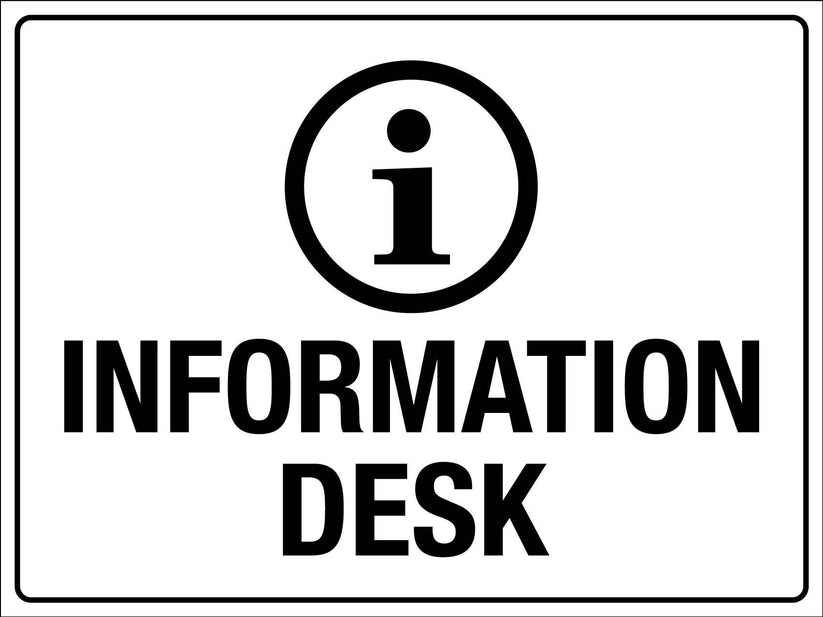 Information Desk Sign – New Signs