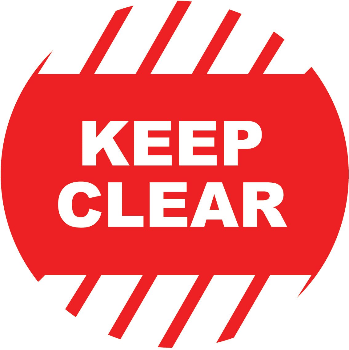 Keep Clear Decal - New Signs
