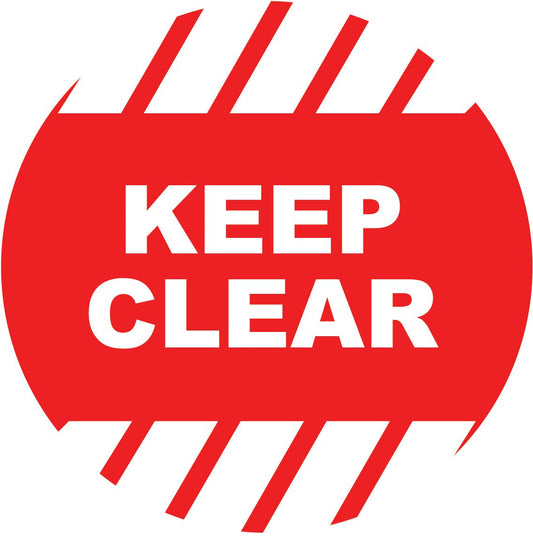 Keep Clear Decal - New Signs