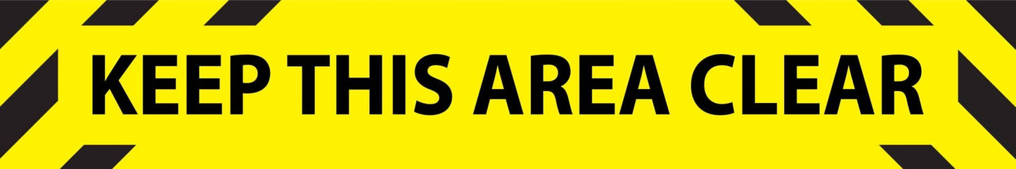Keep This Area Clear Skinny Sign - New Signs