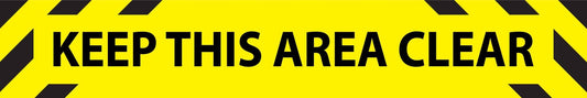 Keep This Area Clear Skinny Sign - New Signs