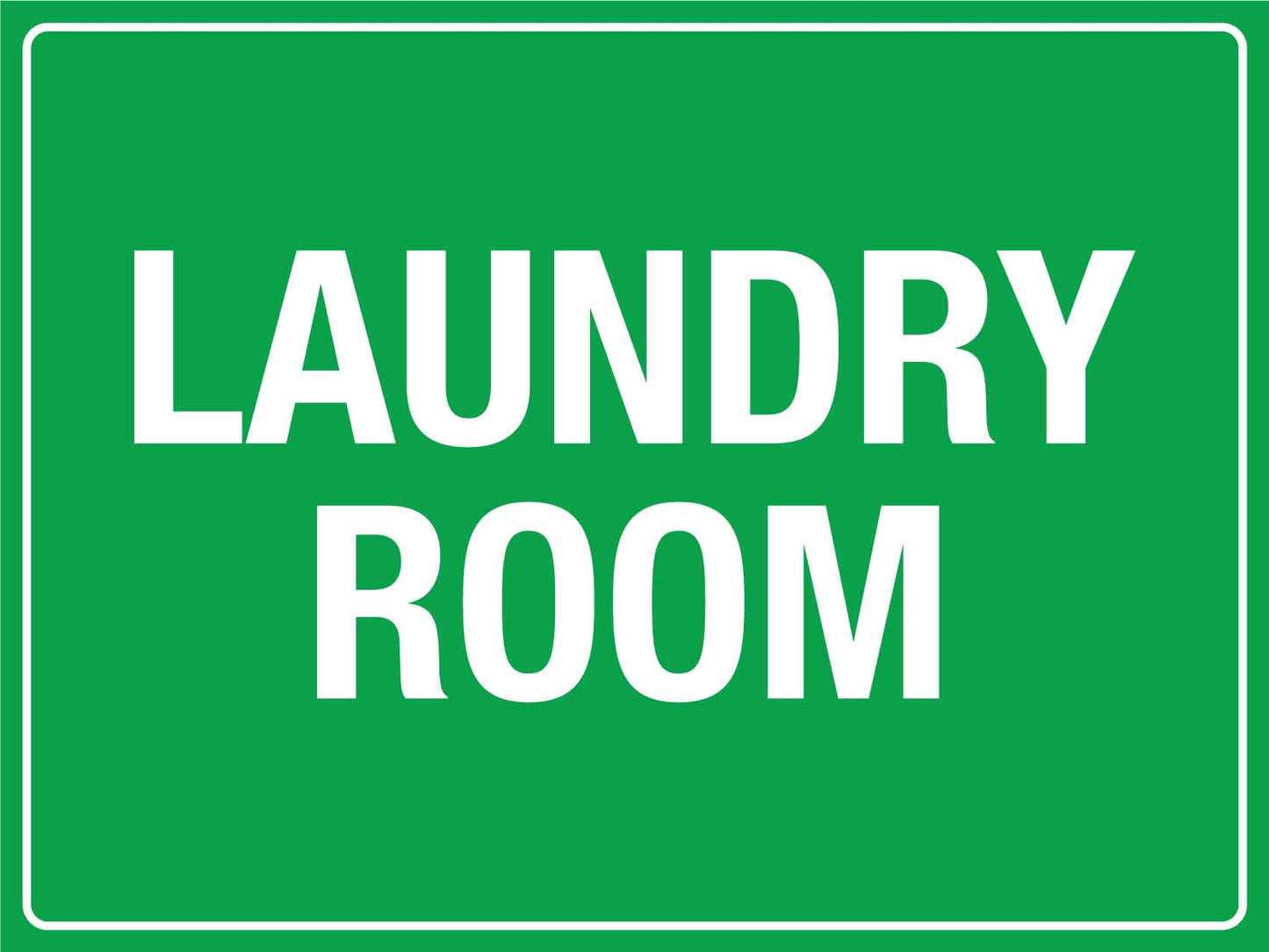 Laundry Room Green Sign - New Signs