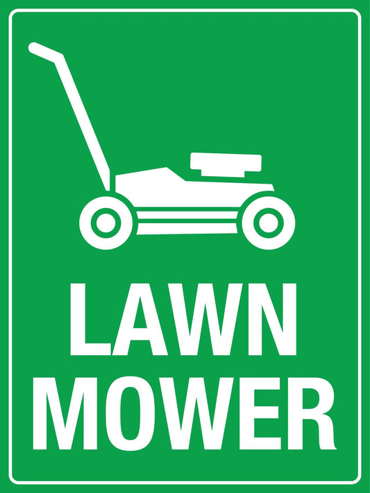 Lawn Mower Sign - New Signs
