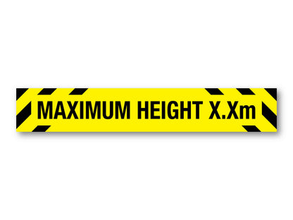 Maximum Height Sign - New Signs