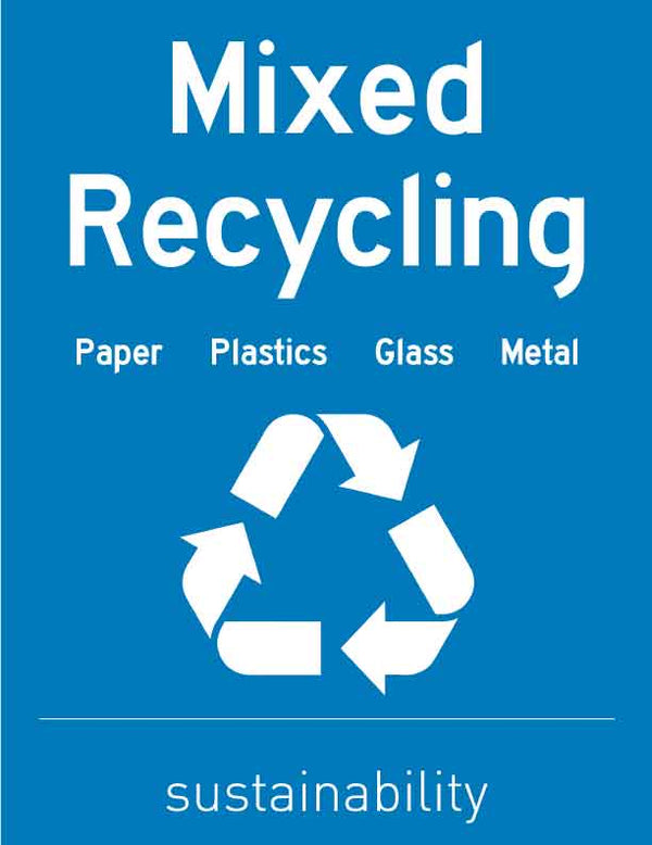 Mixed Recycling Sign – New Signs