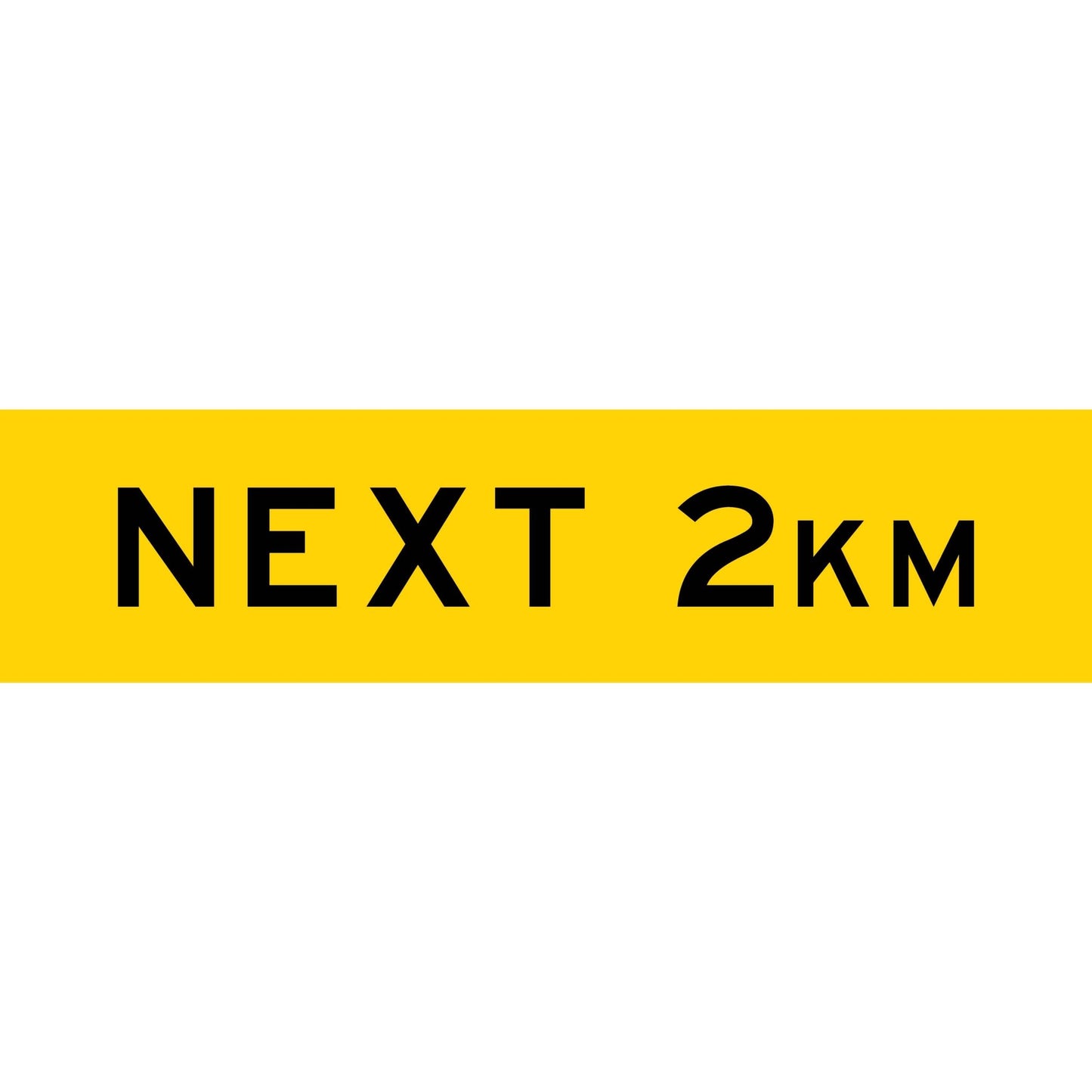 Next 2km Long Skinny Multi Message Traffic Sign - New Signs