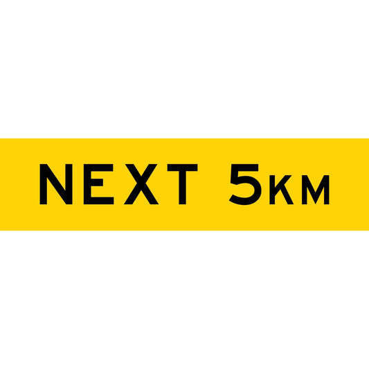 Next 5km Long Skinny Multi Message Traffic Sign - New Signs