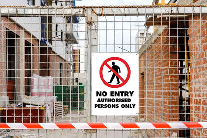 No Entry Authorised Persons Only Sign - New Signs