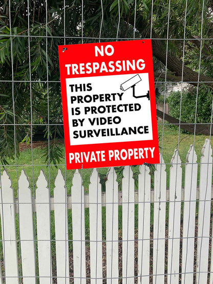 No Trespassing Private Property - Video Surveillance Sign - New Signs
