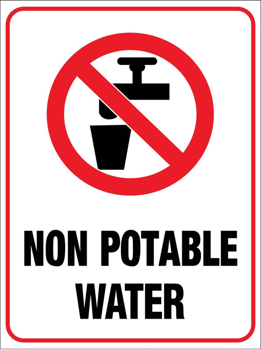 Non Potable Water Sign - New Signs