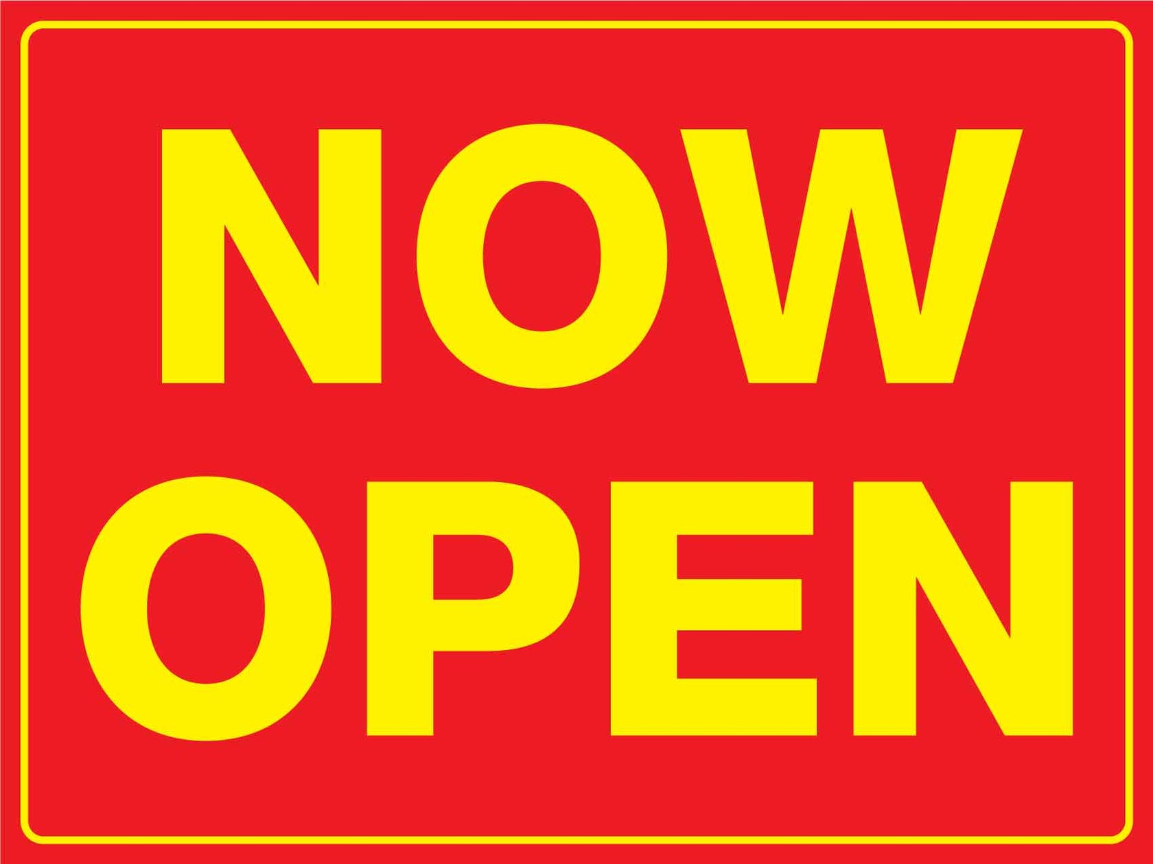 Now Open Sign – New Signs
