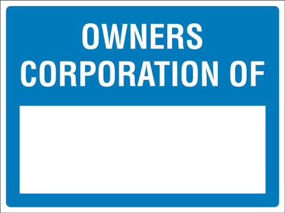 Owners Corporation Of Sign - New Signs