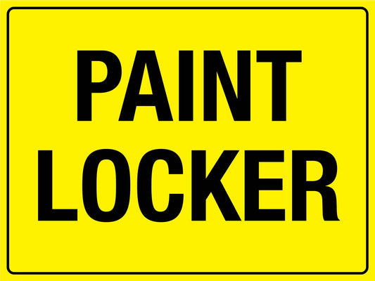 Paint Locker Sign - New Signs