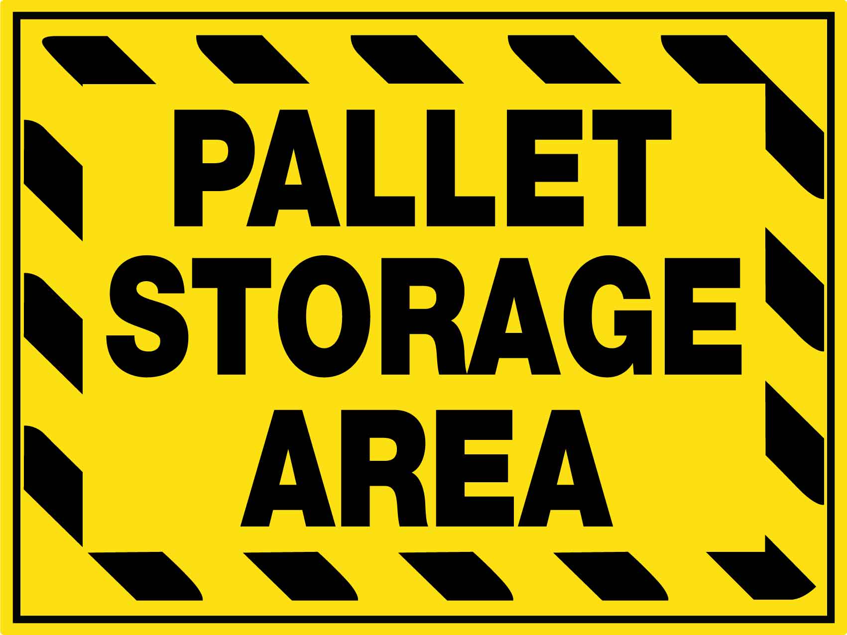 Pallet Storage Area Sign - New Signs