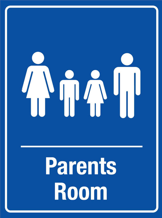 Parents Room Blue Sign - New Signs