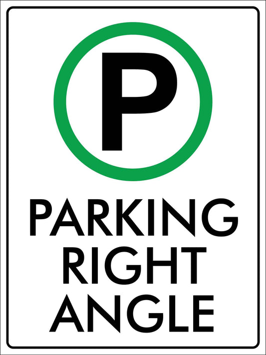 Parking Right Angle Sign - New Signs