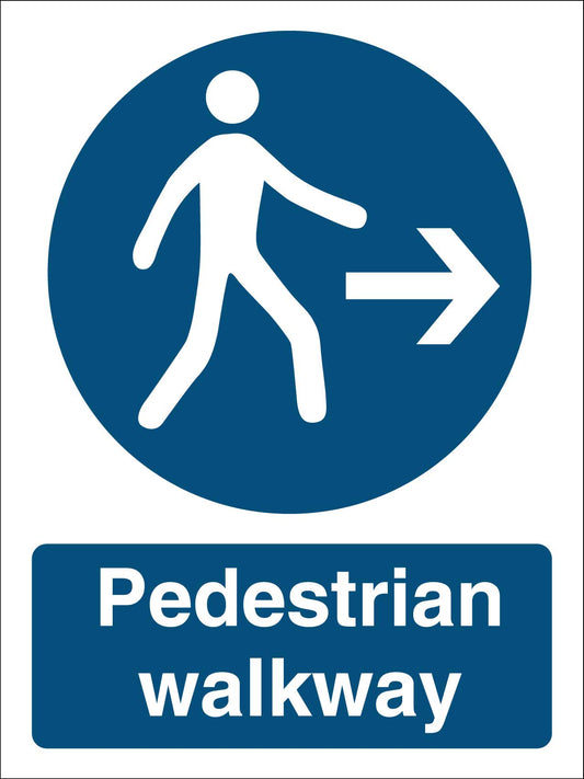 Pedestrian Walkway Sign - New Signs