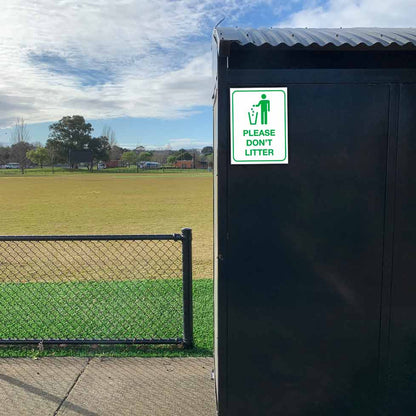 Please Don't Litter Sign - New Signs