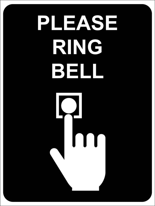 Please Ring Bell Sign - New Signs