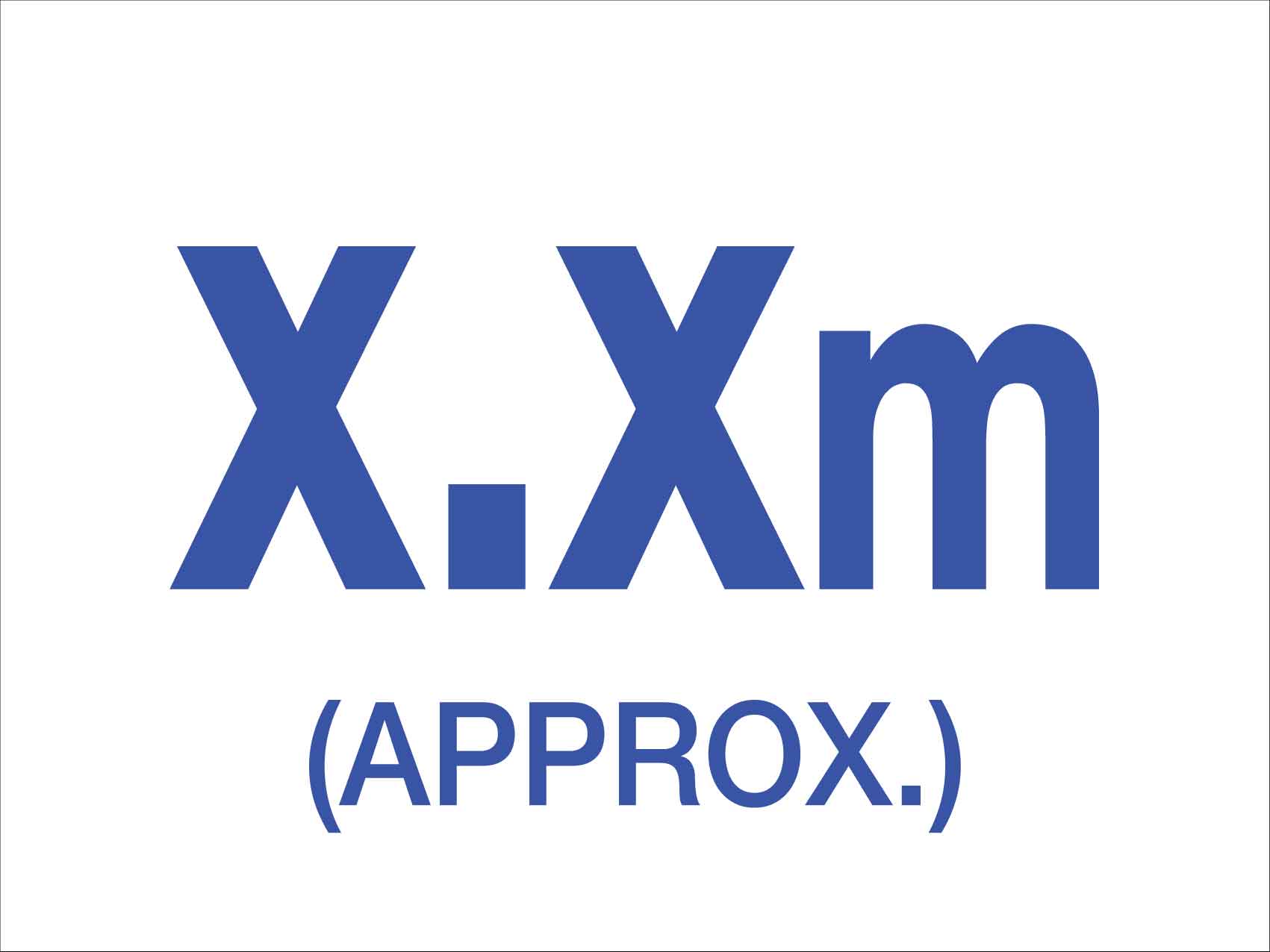 Pool Depth Approx. Sign - New Signs