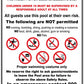 Pool Safety Rules Sign - New Signs