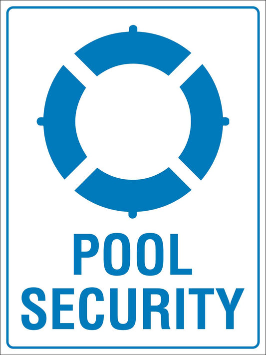 Pool Security Sign - New Signs