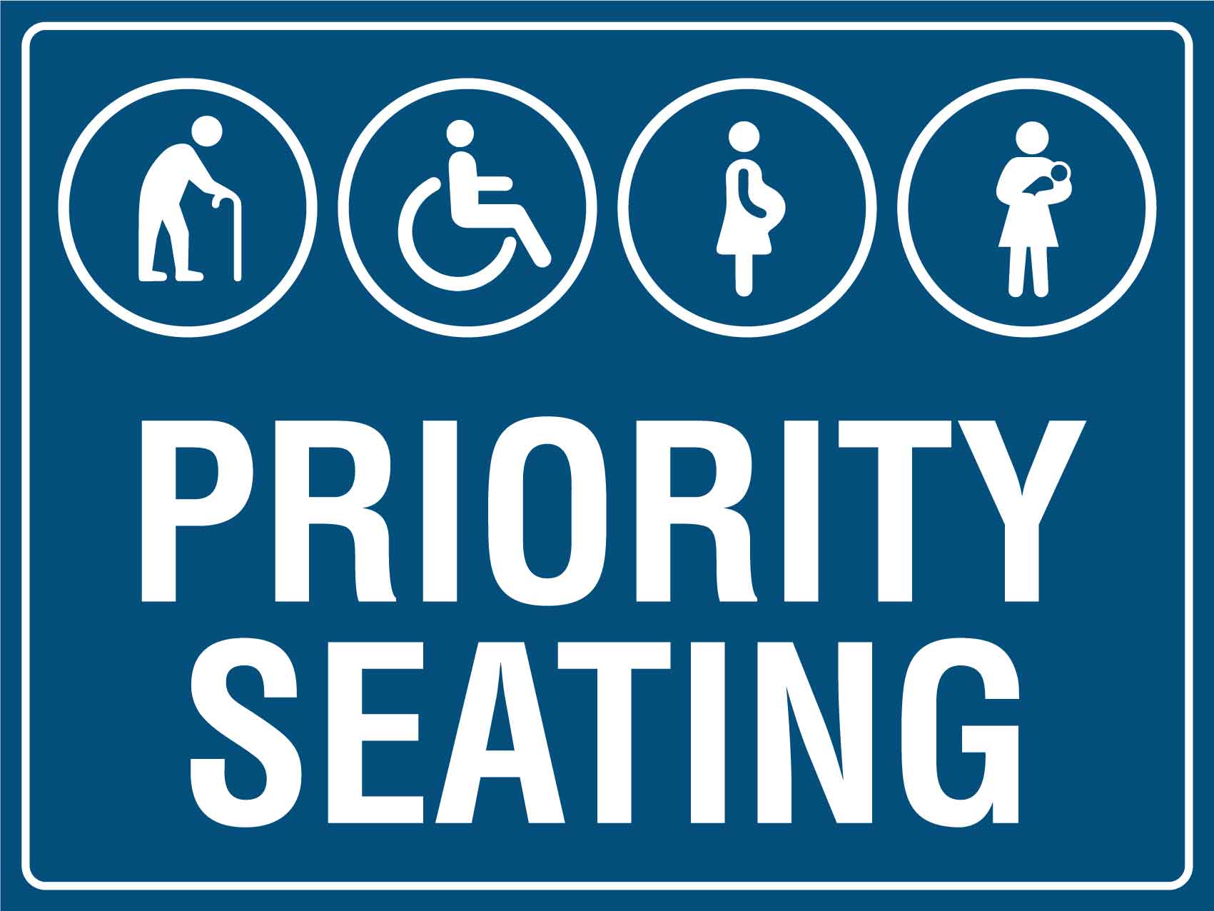 Priority Seating Sign - New Signs