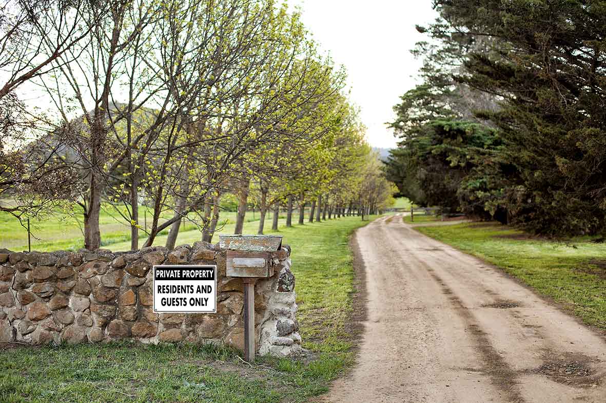 Private Property Residents And Guests Only Sign - New Signs