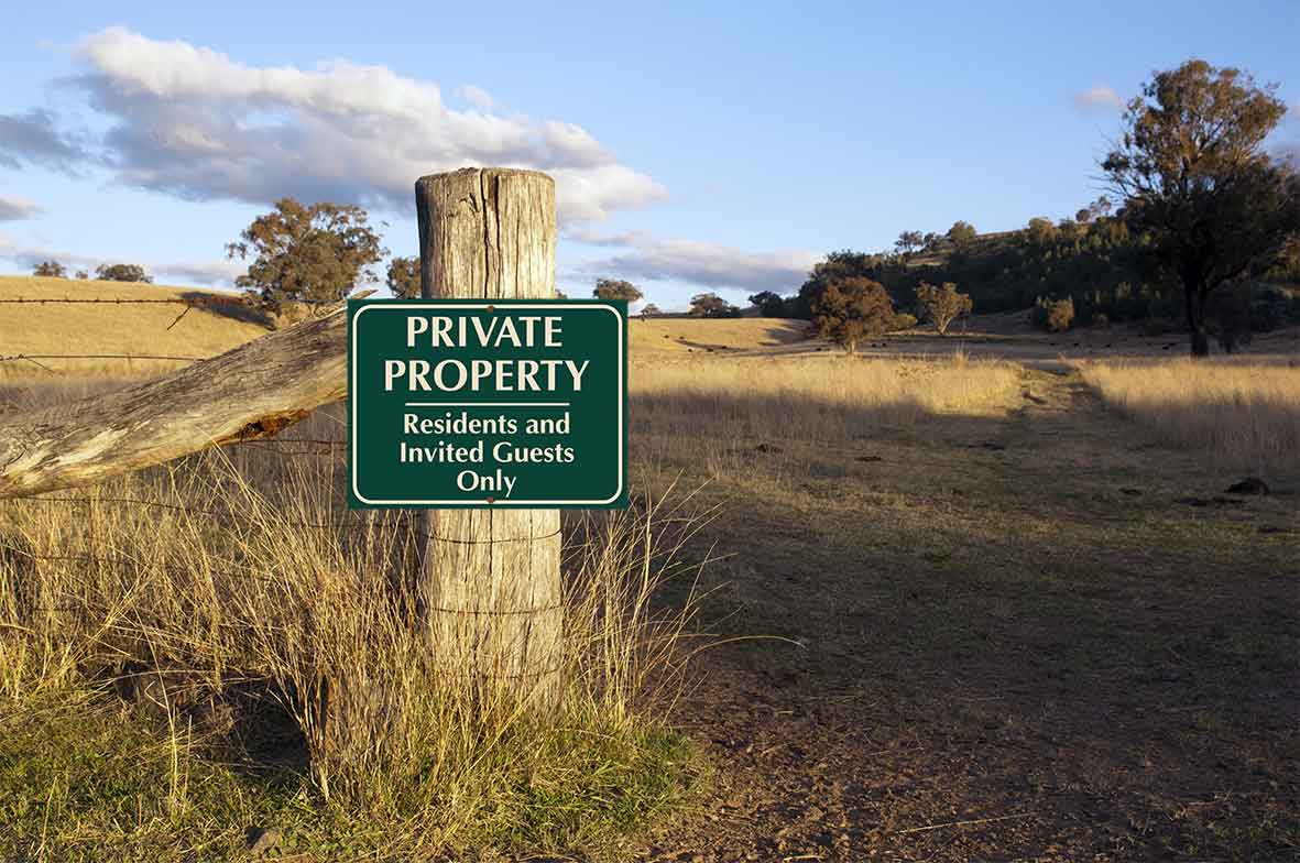 Private Property Residents and Invited Guests Only Sign - New Signs