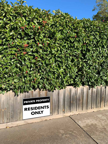 Private Property Residents Only Sign - New Signs