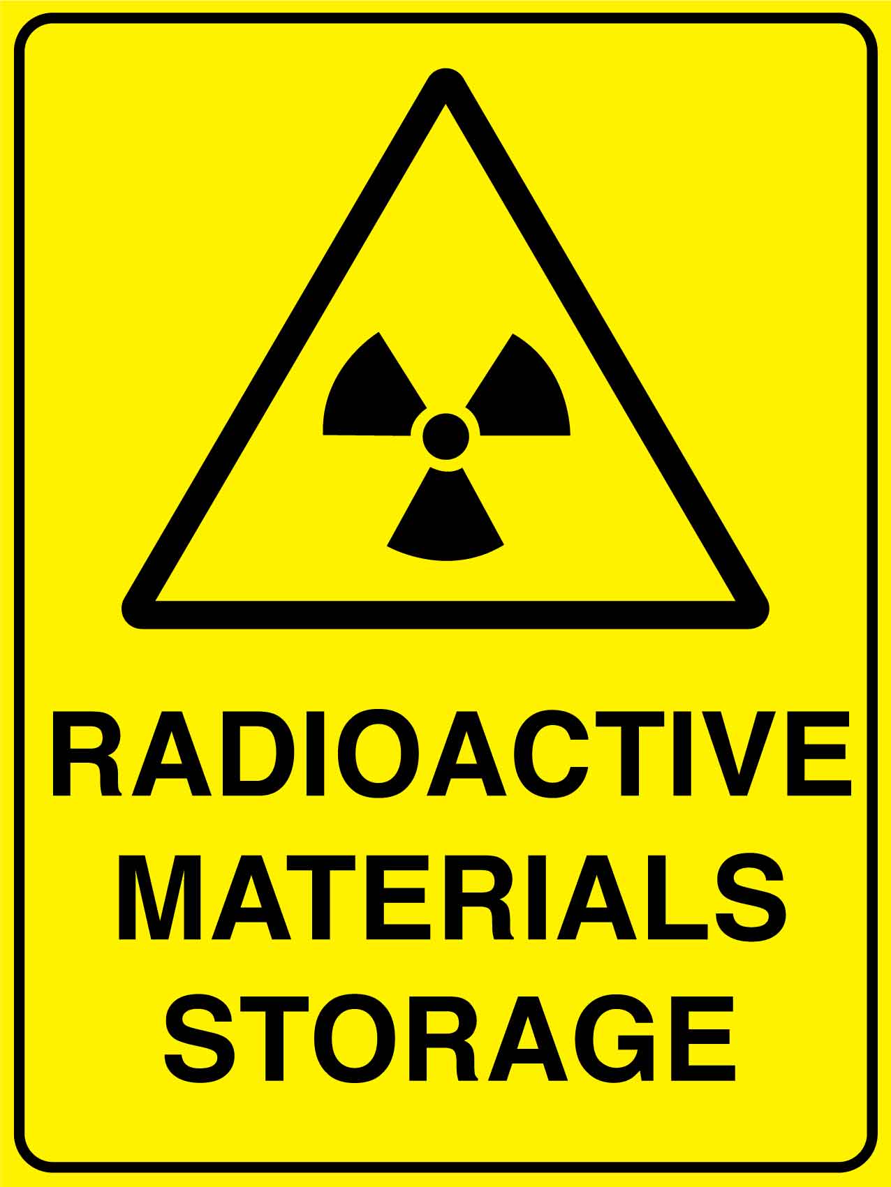 Radioactive Materials Storage Sign - New Signs