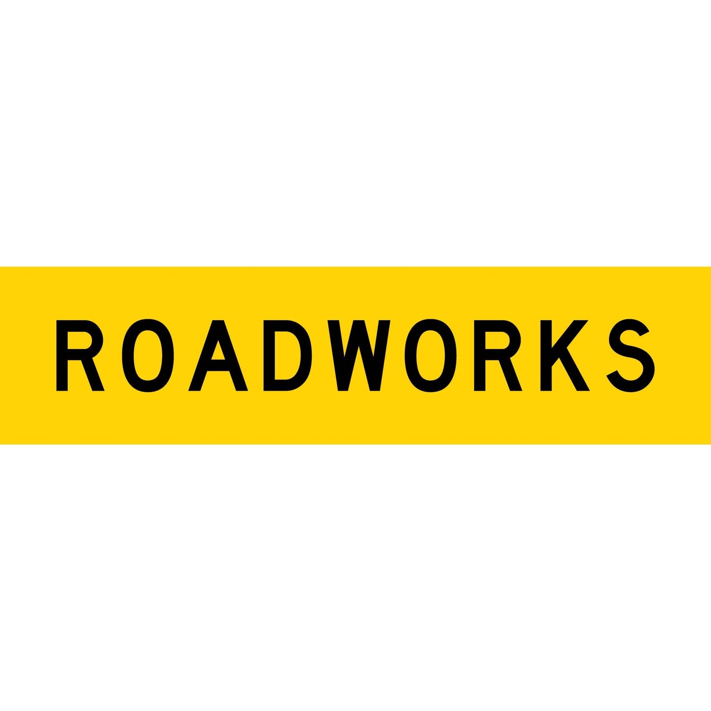 Roadworks Long Skinny Multi Message Traffic Sign - New Signs