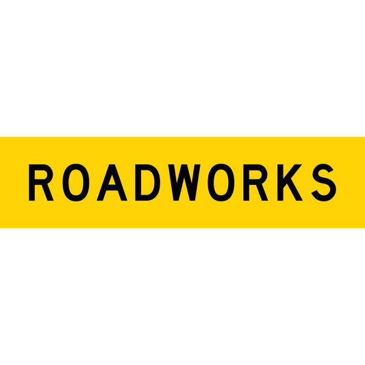 Roadworks Long Skinny Multi Message Traffic Sign - New Signs