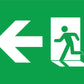Running Man Left Arrow Sign - New Signs