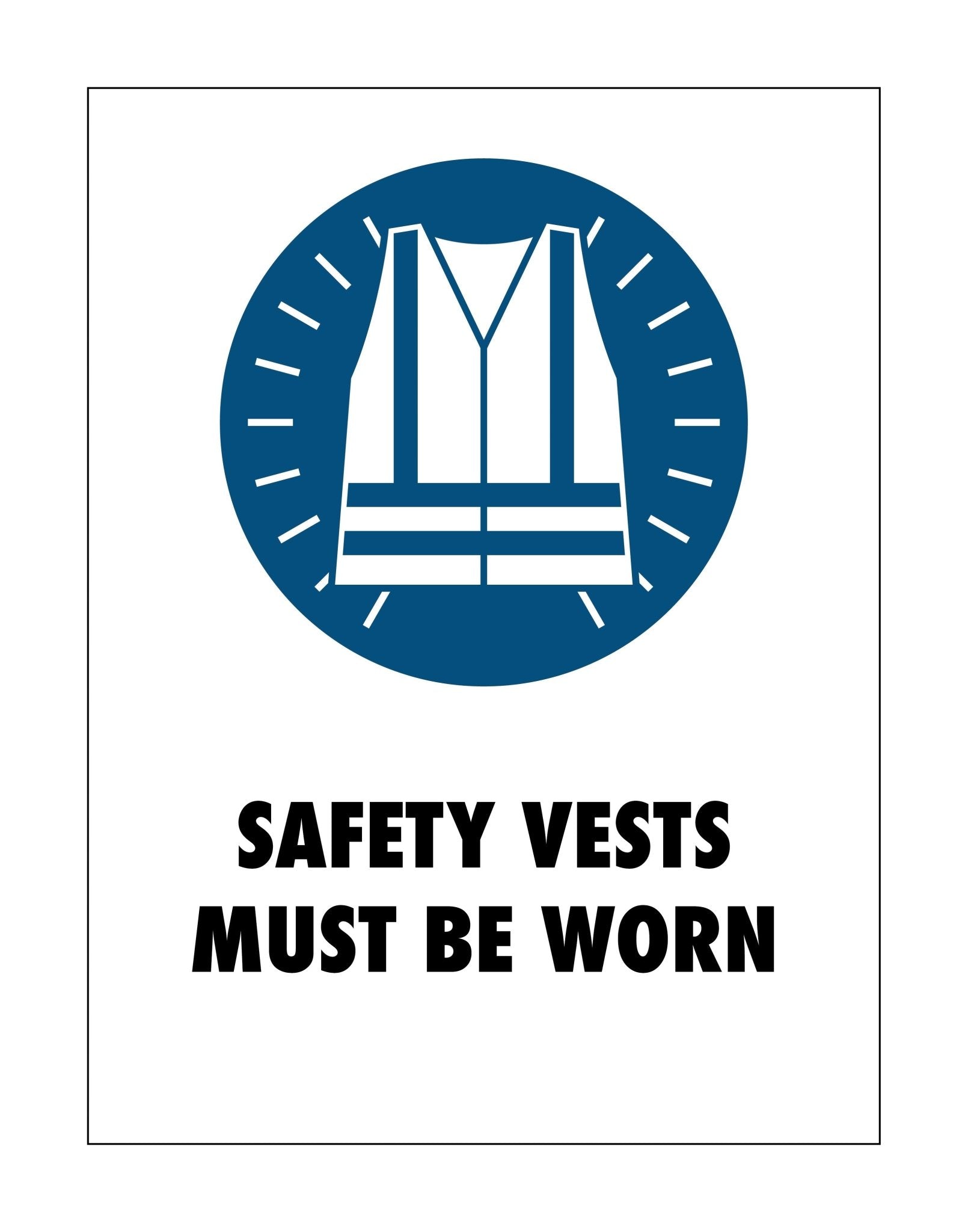 Safety Vests Sign - New Signs