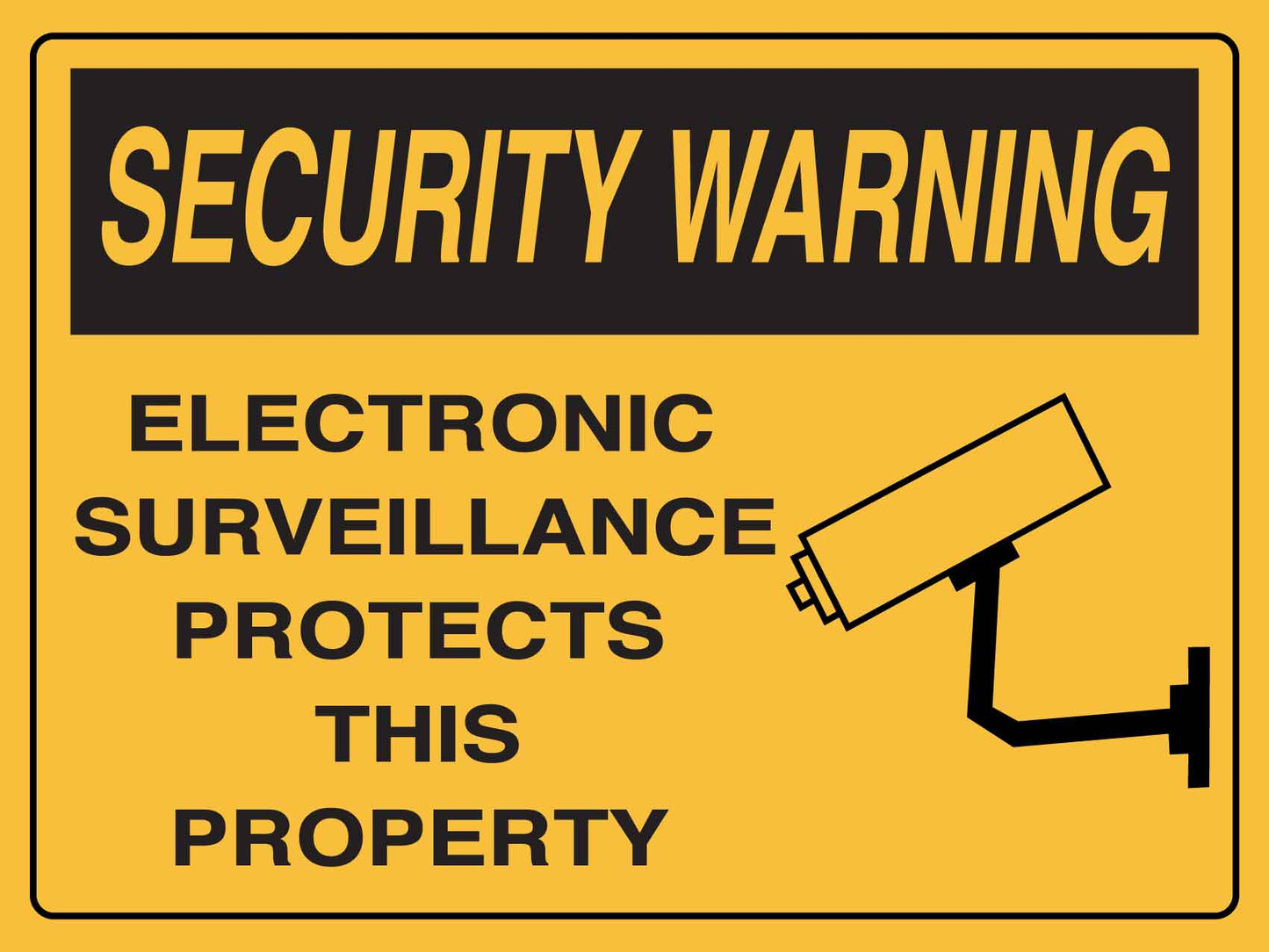 Security Warning CCTV Sign - New Signs