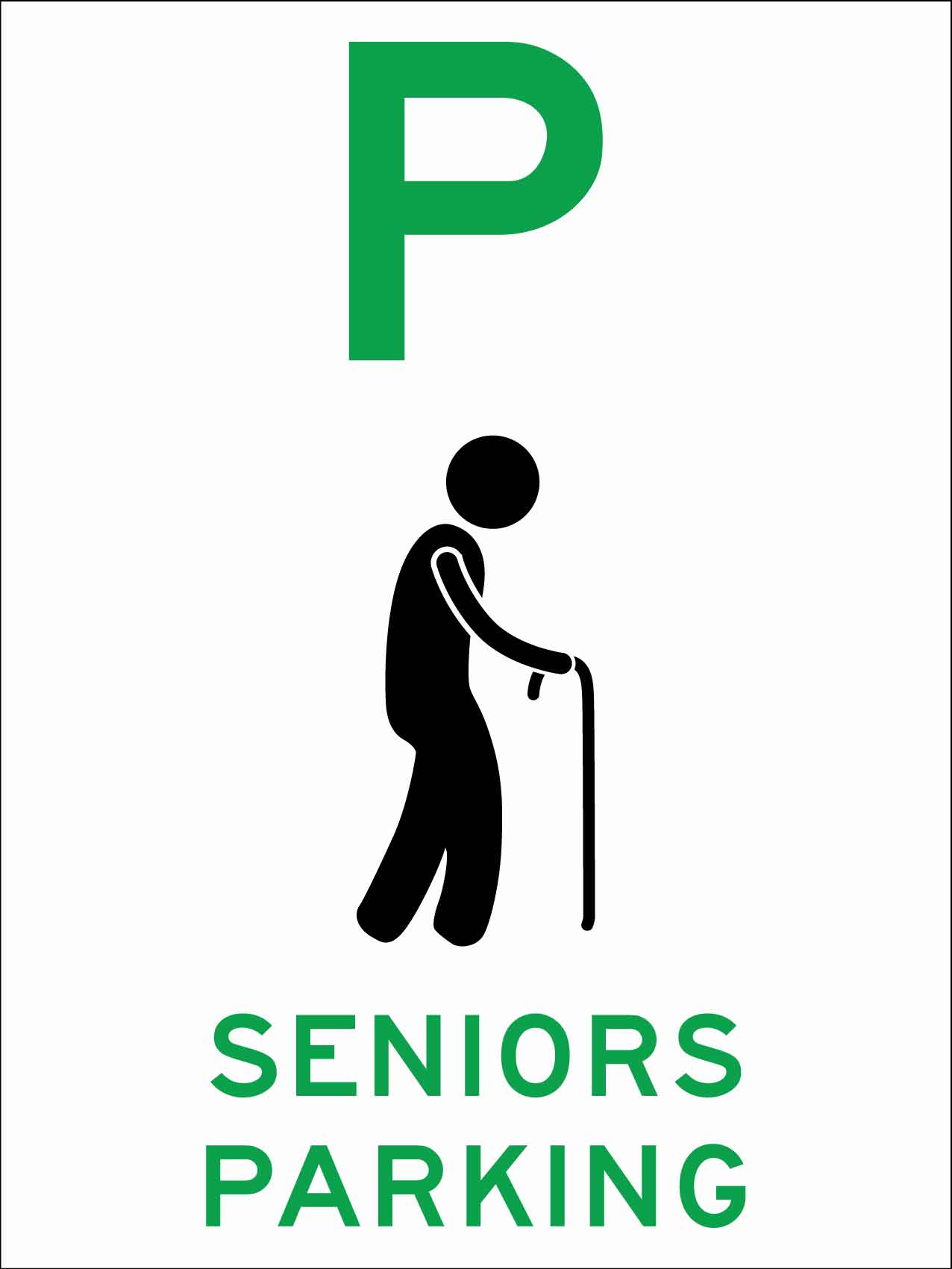 Seniors Parking Sign - New Signs