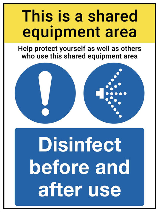Shared Equipment Sign - New Signs