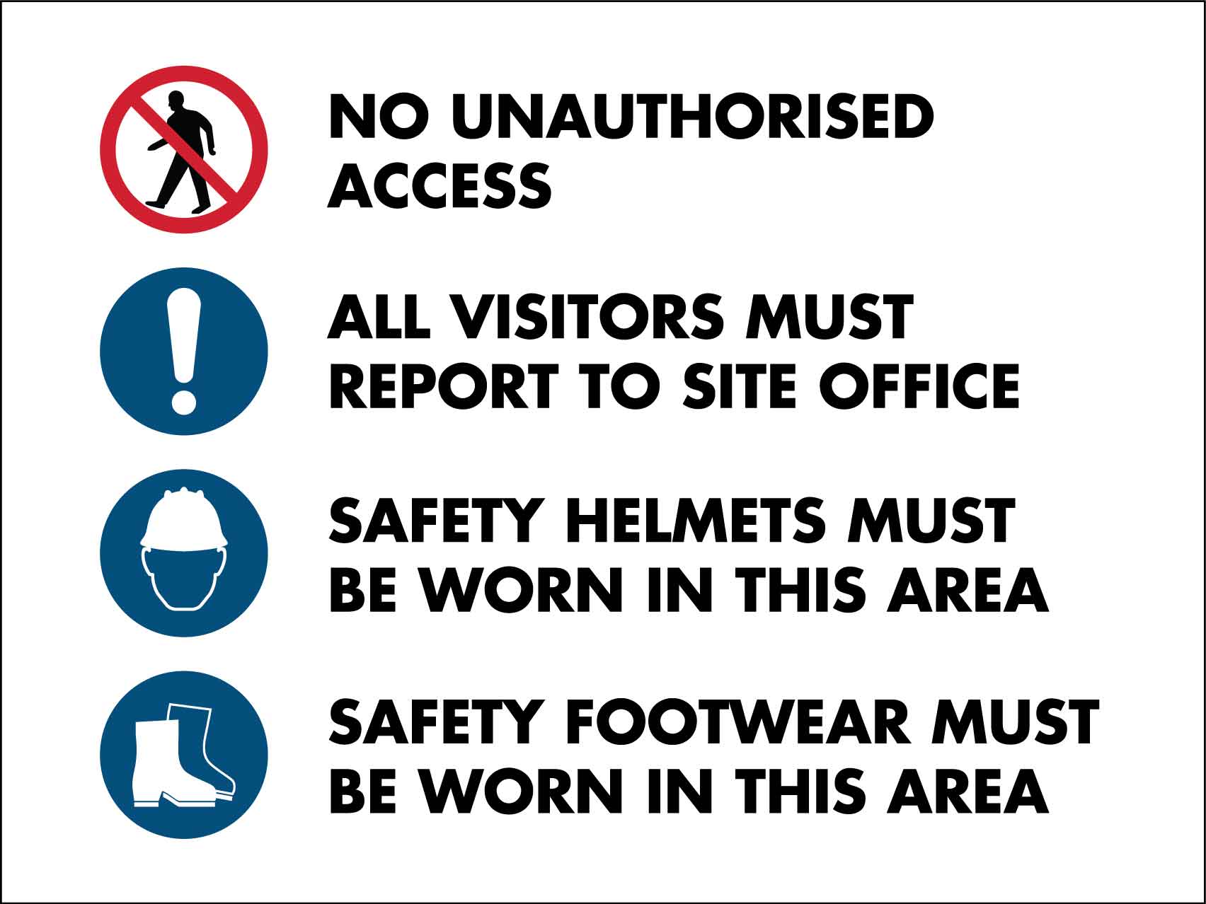Site Safety Sign - New Signs