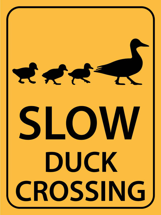 Slow Duck Crossing Sign - New Signs