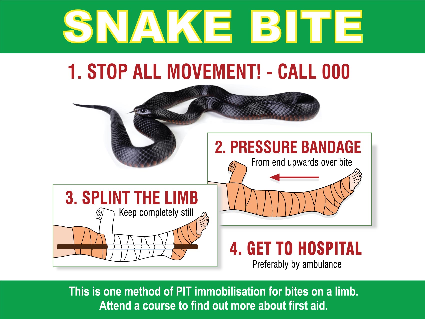 Snake Bite Sign – New Signs