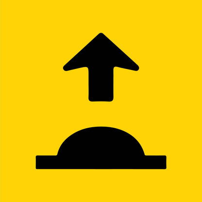 Speed Hump (Arrow Up) Multi Message Traffic Sign - New Signs