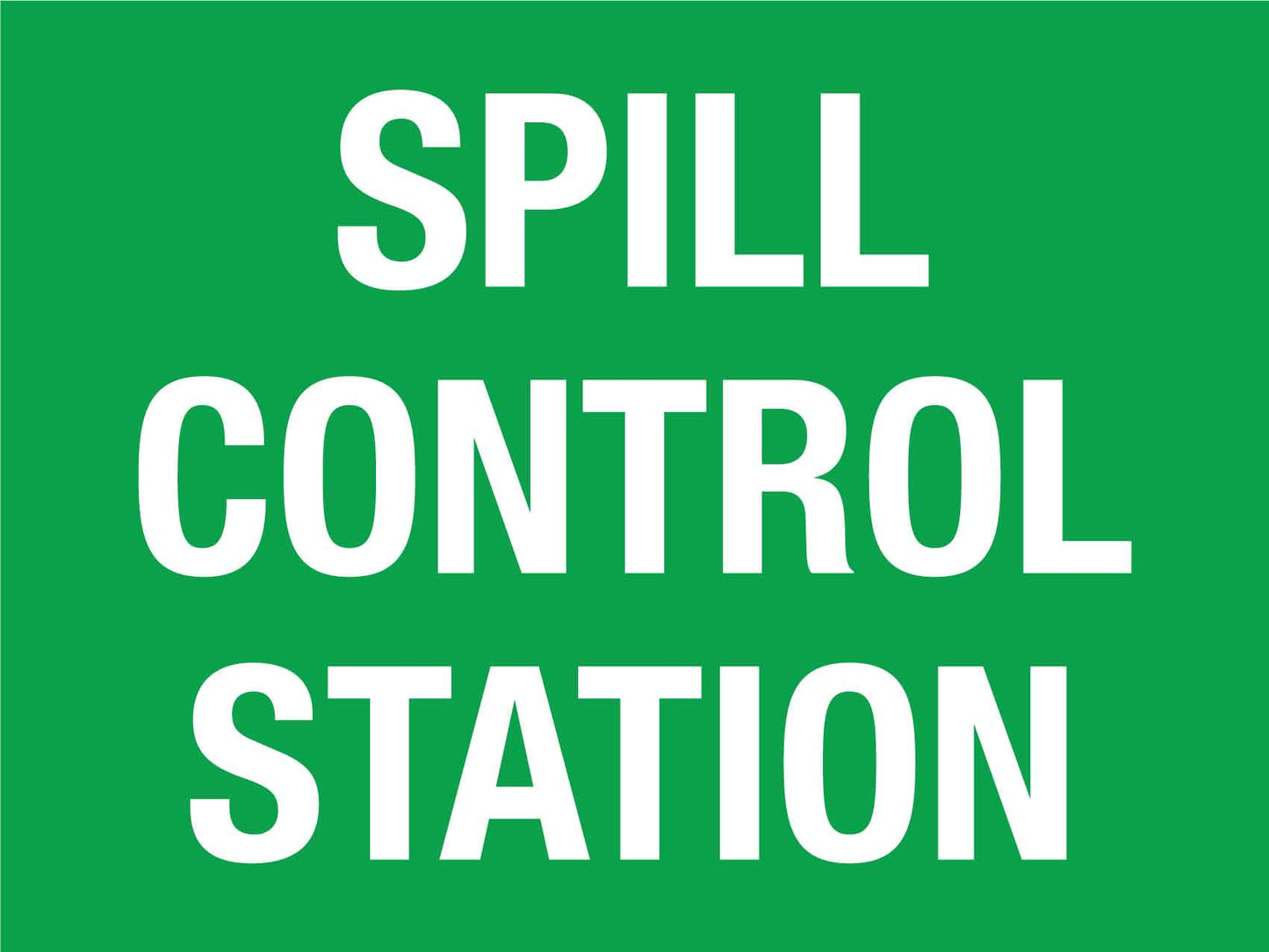 Spill Control Station Sign - New Signs