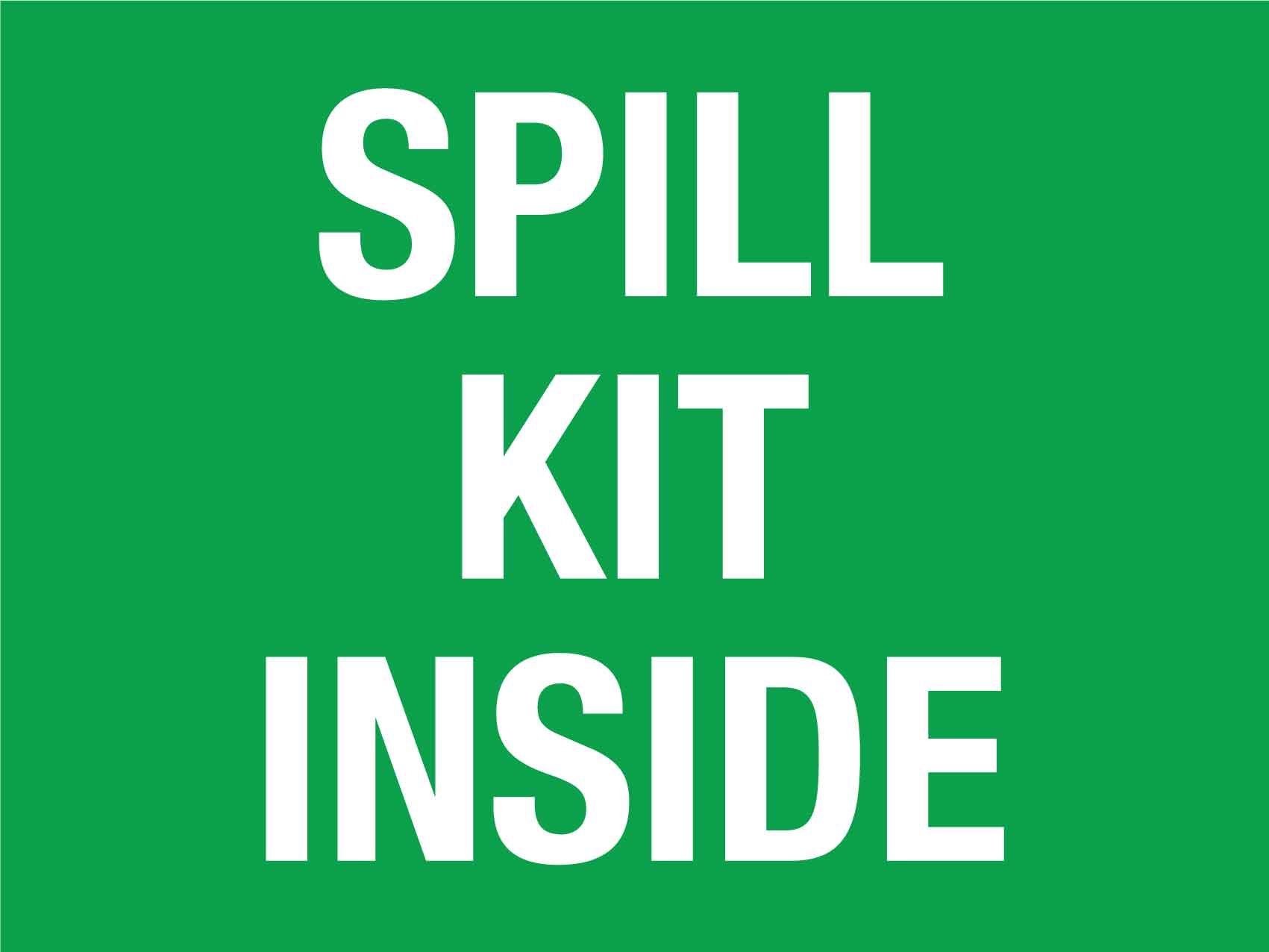Spill Kit Inside Sign - New Signs